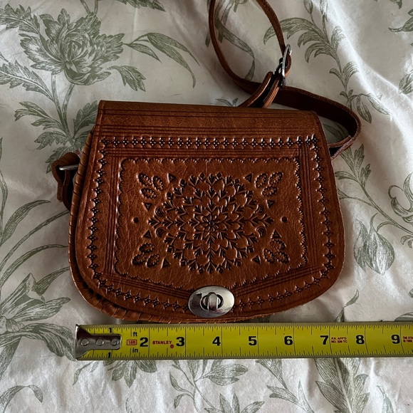 Brown Leather Crossbody Bag - Picture 2 of 3